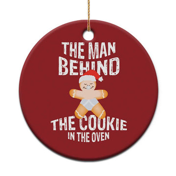 Xmas Pregnancy Christmas Ornament The Man Behind The Cookie In The Oven Gingerbread Baby TS09