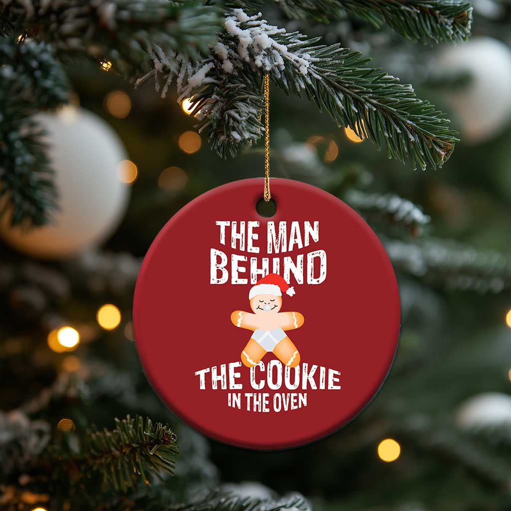 Xmas Pregnancy Christmas Ornament The Man Behind The Cookie In The Oven Gingerbread Baby TS09