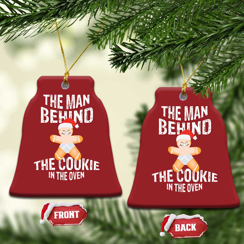 Xmas Pregnancy Christmas Ornament The Man Behind The Cookie In The Oven Gingerbread Baby TS09