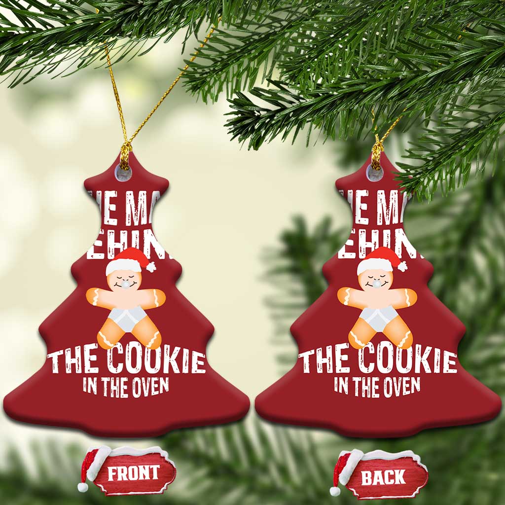 Xmas Pregnancy Christmas Ornament The Man Behind The Cookie In The Oven Gingerbread Baby TS09