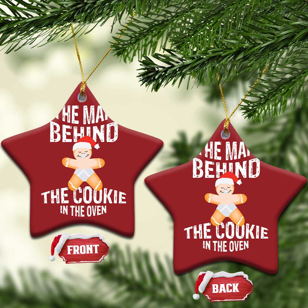 Xmas Pregnancy Christmas Ornament The Man Behind The Cookie In The Oven Gingerbread Baby TS09