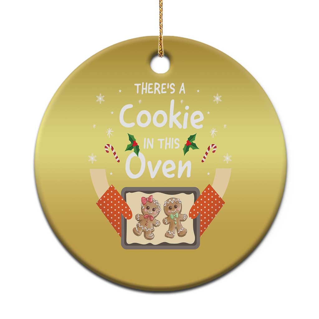 Xmas Pregnancy Christmas Ornament Gingerbread Baby Cookie In This Oven TS09
