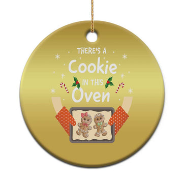 Xmas Pregnancy Christmas Ornament Gingerbread Baby Cookie In This Oven TS09