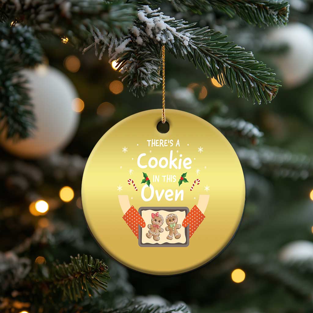 Xmas Pregnancy Christmas Ornament Gingerbread Baby Cookie In This Oven TS09