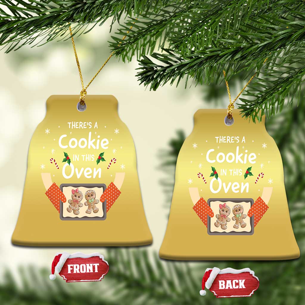 Xmas Pregnancy Christmas Ornament Gingerbread Baby Cookie In This Oven TS09