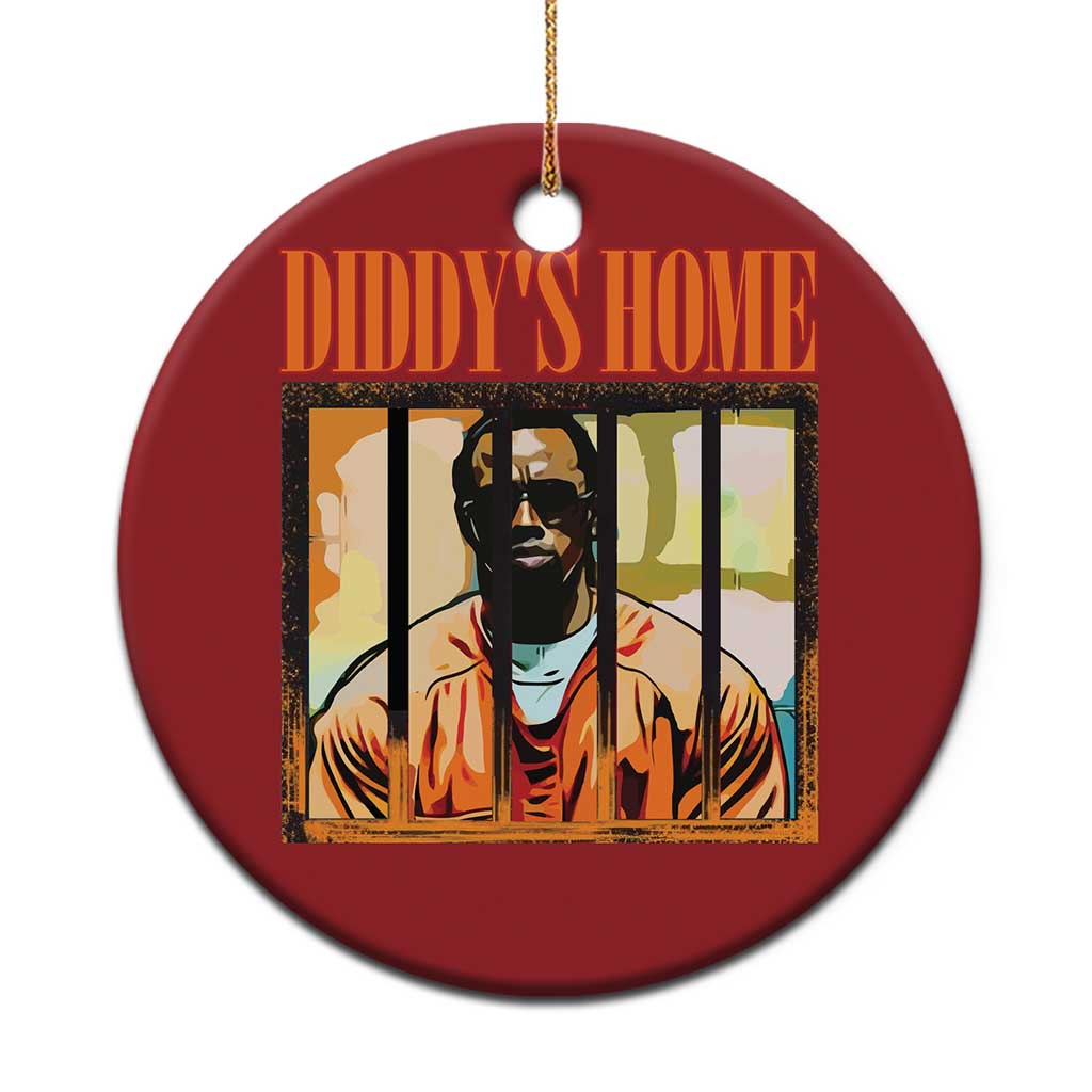 Funny Diddy's Home Diddy Party Christmas Ornament TS09
