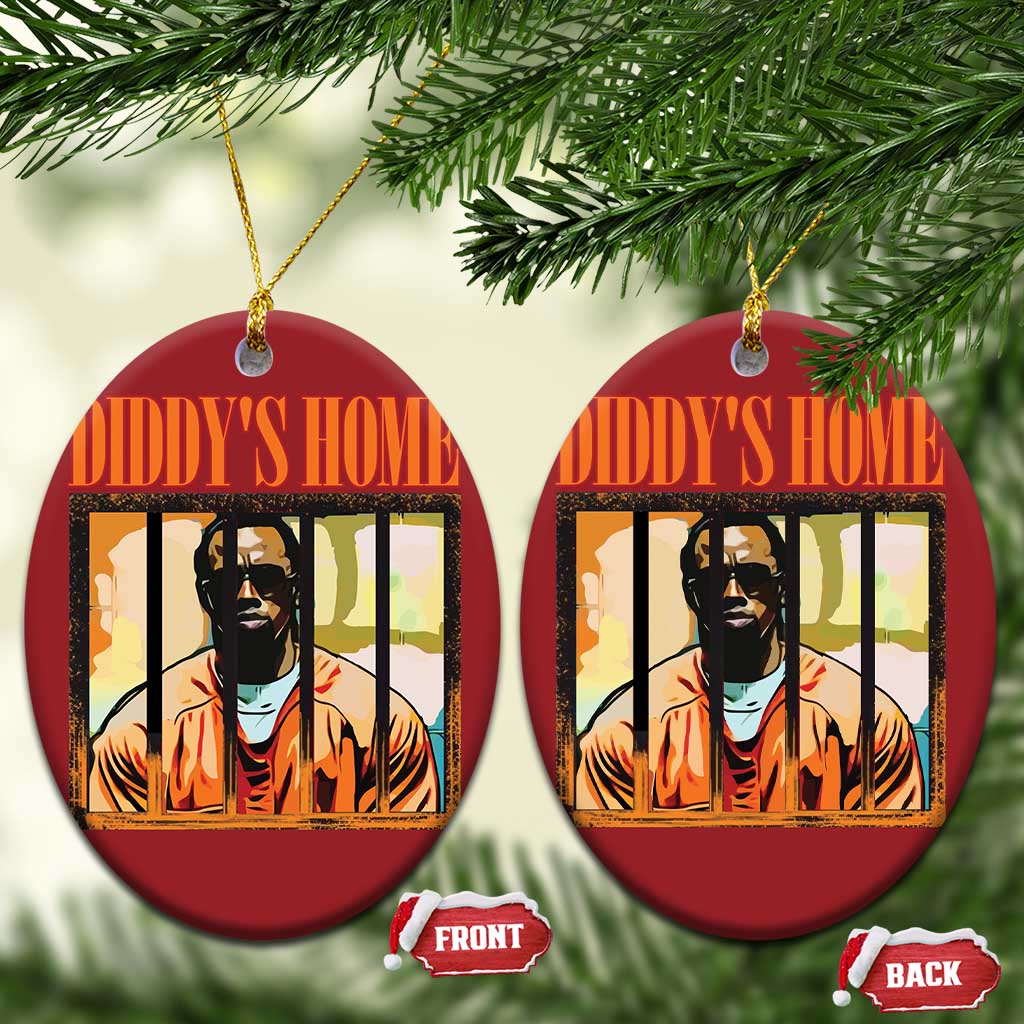 Funny Diddy's Home Diddy Party Christmas Ornament TS09