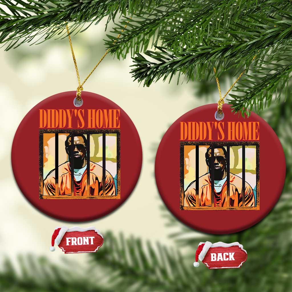 Funny Diddy's Home Diddy Party Christmas Ornament TS09