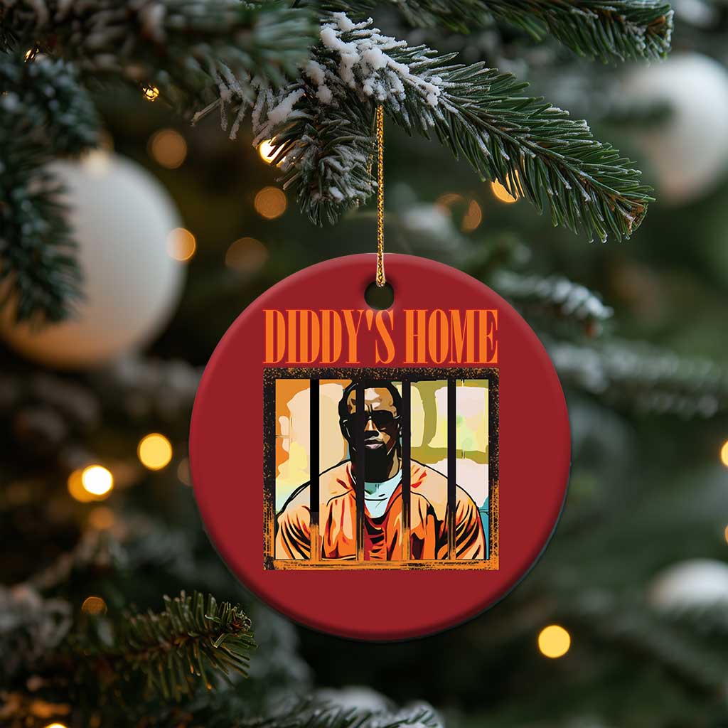 Funny Diddy's Home Diddy Party Christmas Ornament TS09