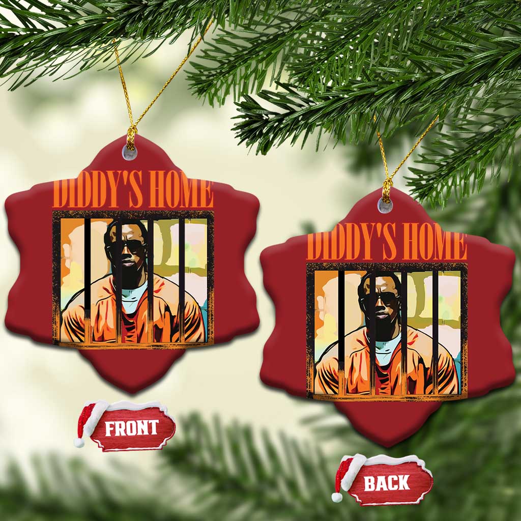 Funny Diddy's Home Diddy Party Christmas Ornament TS09