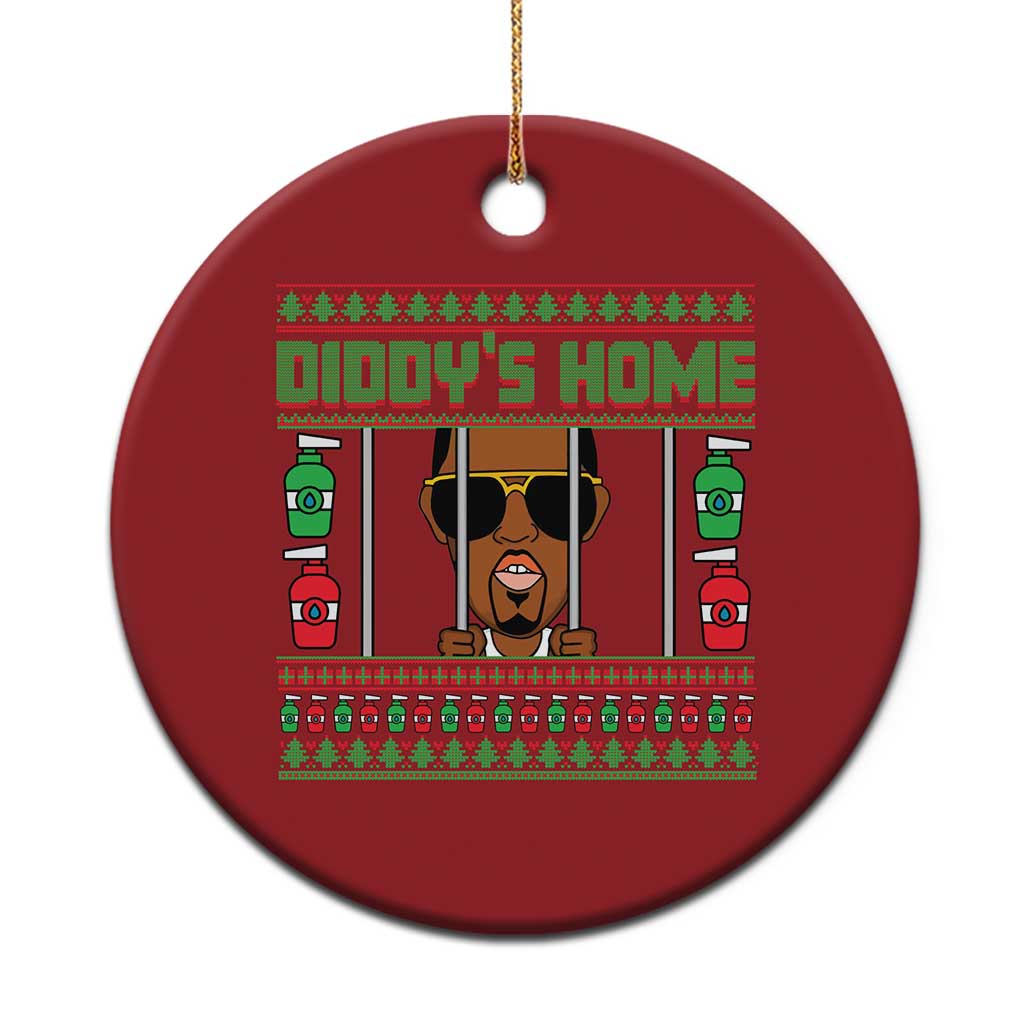 Funny Dirty Christmas Diddy's Home Diddy Party Christmas Ornament TS09