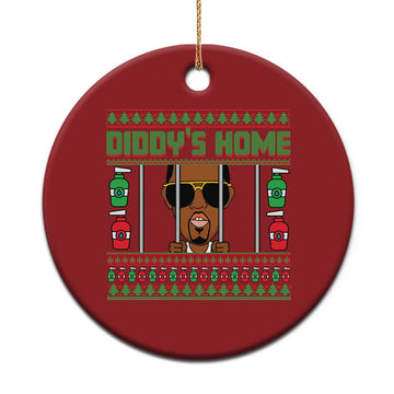 Funny Dirty Christmas Diddy's Home Diddy Party Christmas Ornament TS09