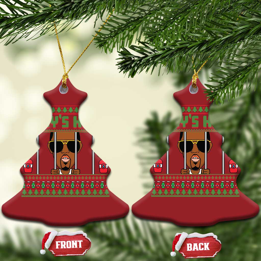 Funny Dirty Christmas Diddy's Home Diddy Party Christmas Ornament TS09