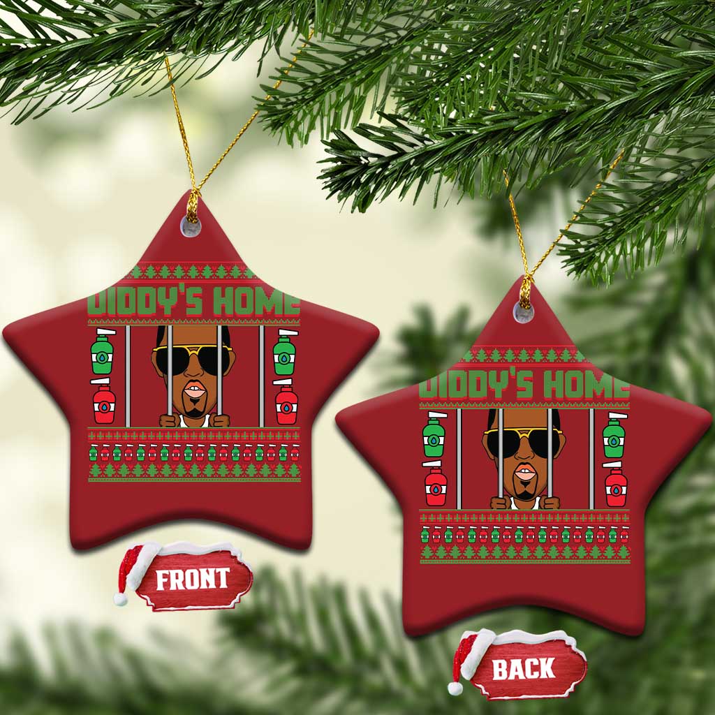 Funny Dirty Christmas Diddy's Home Diddy Party Christmas Ornament TS09