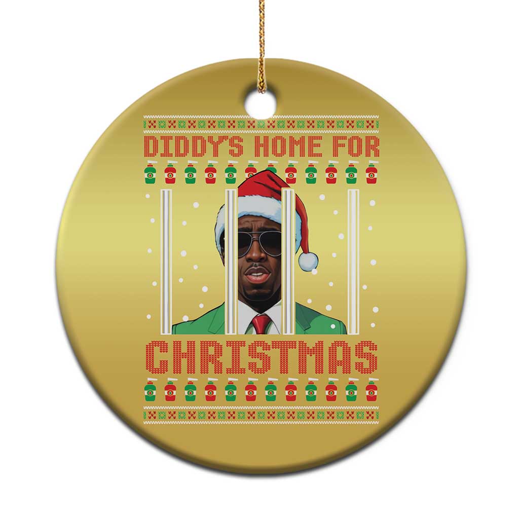 Funny Dirty Xmas Christmas Ornament Diddy's Home For Christmas Diddy Party TS09