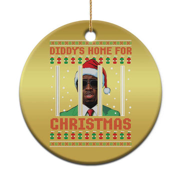 Funny Dirty Xmas Christmas Ornament Diddy's Home For Christmas Diddy Party TS09