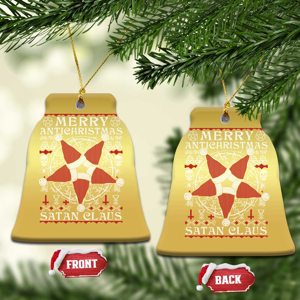 Anti Xmas Christmas Ornament Merry Antichristmas Noel Hat Pentagram TS09