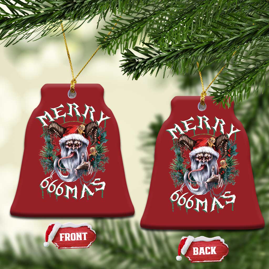 Anti Xmas Christmas Ornament Merry 666Mas Satan Creepy Christmas TS09