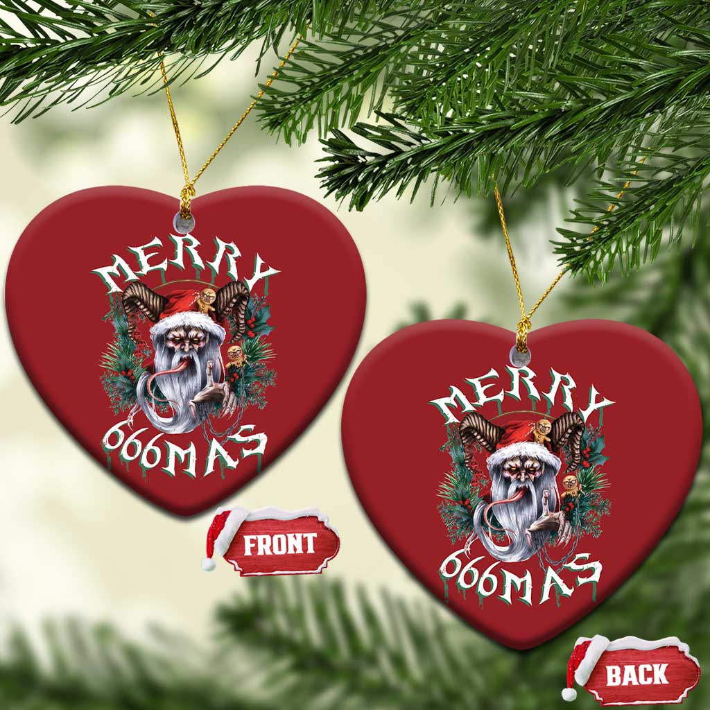 Anti Xmas Christmas Ornament Merry 666Mas Satan Creepy Christmas TS09