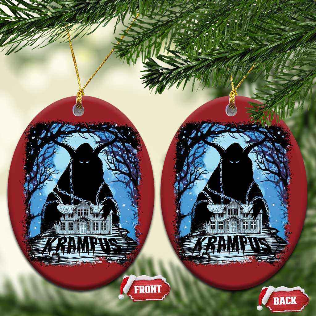 Dark Gothic Christmas Krampus Christmas Ornament TS09