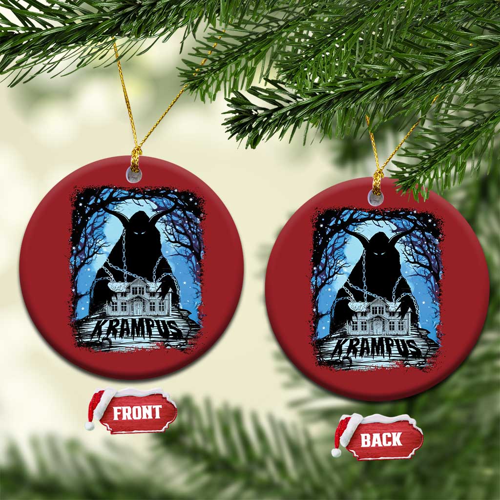 Dark Gothic Christmas Krampus Christmas Ornament TS09