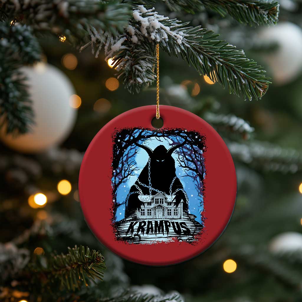 Dark Gothic Christmas Krampus Christmas Ornament TS09
