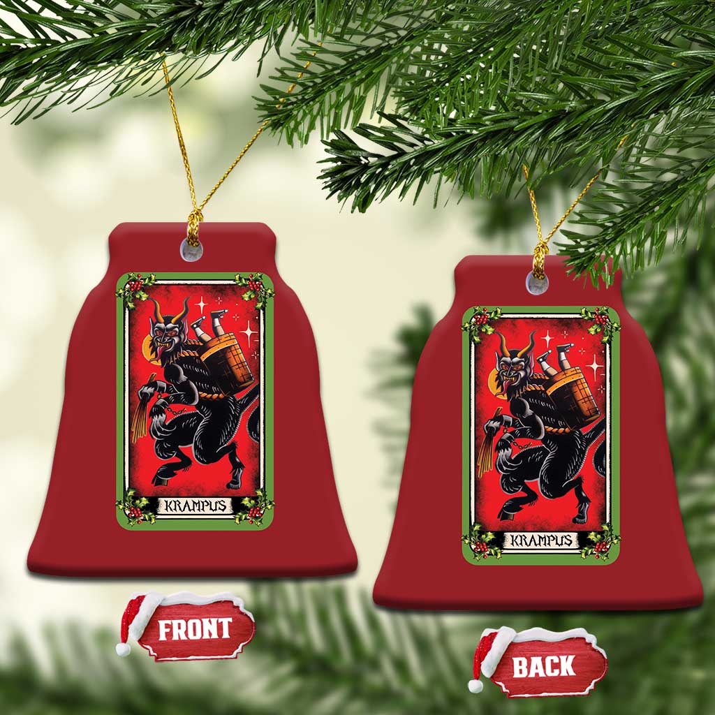 Xmas Krampus Christmas Ornament American Traditional Tarot Card TS09