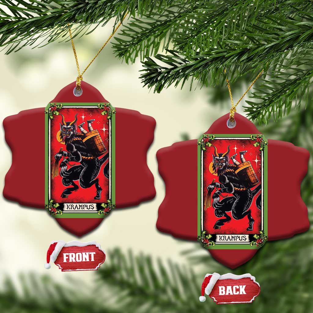 Xmas Krampus Christmas Ornament American Traditional Tarot Card TS09