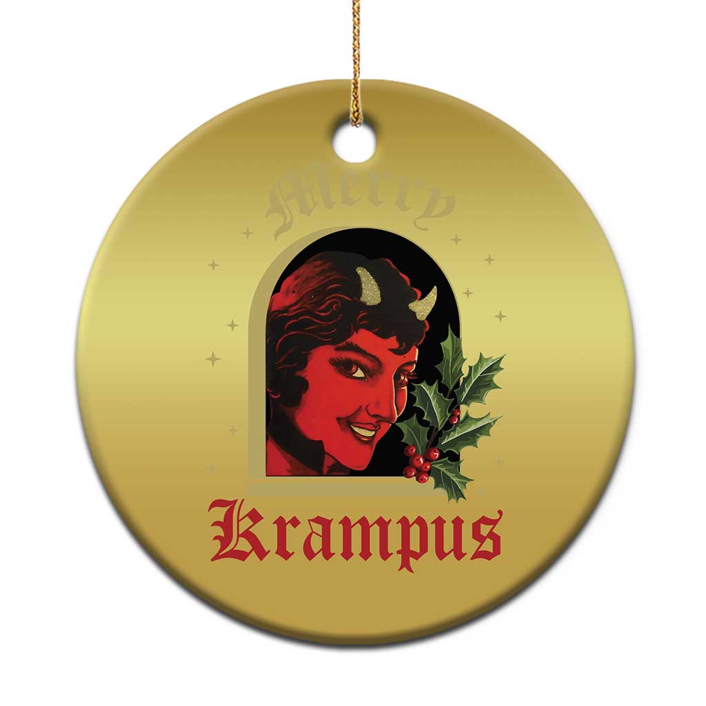 Horror Christmas Female Krampus Christmas Ornament TS09