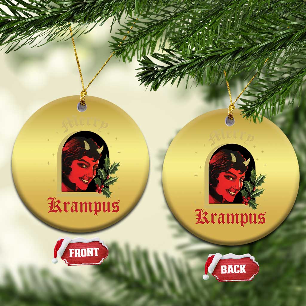 Horror Christmas Female Krampus Christmas Ornament TS09