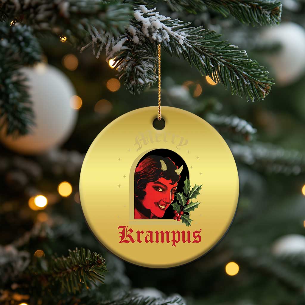 Horror Christmas Female Krampus Christmas Ornament TS09