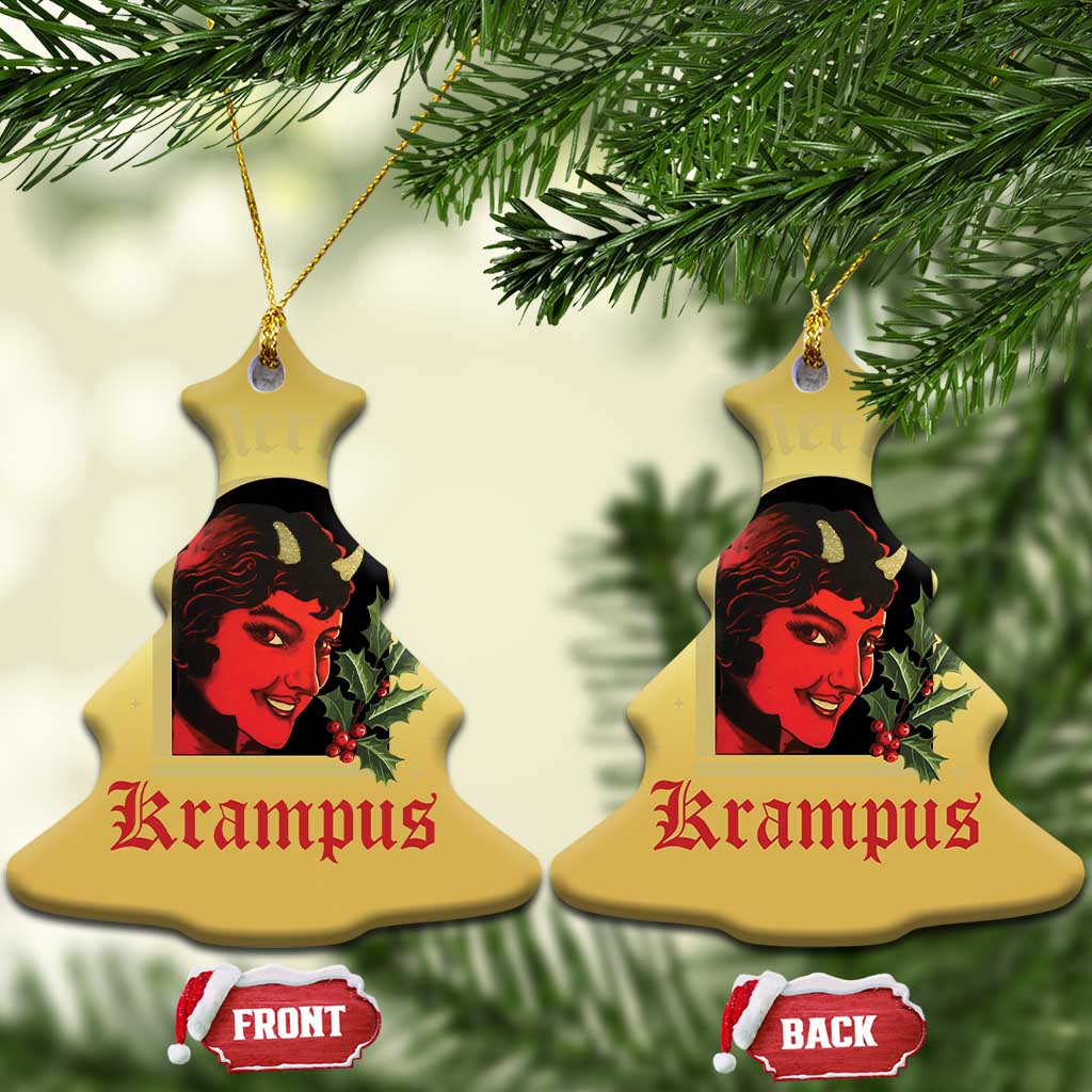 Horror Christmas Female Krampus Christmas Ornament TS09