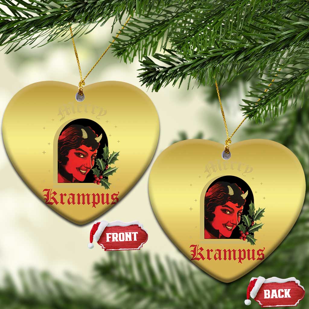 Horror Christmas Female Krampus Christmas Ornament TS09