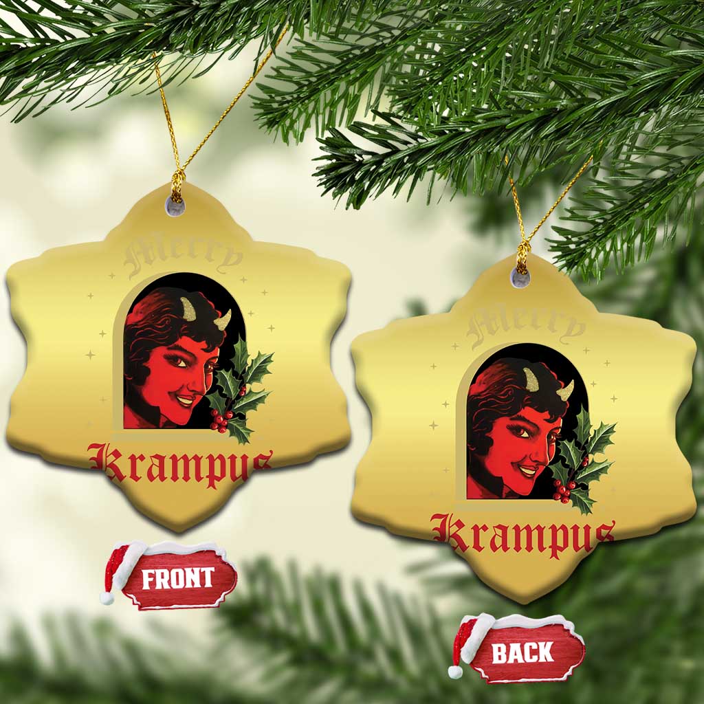 Horror Christmas Female Krampus Christmas Ornament TS09