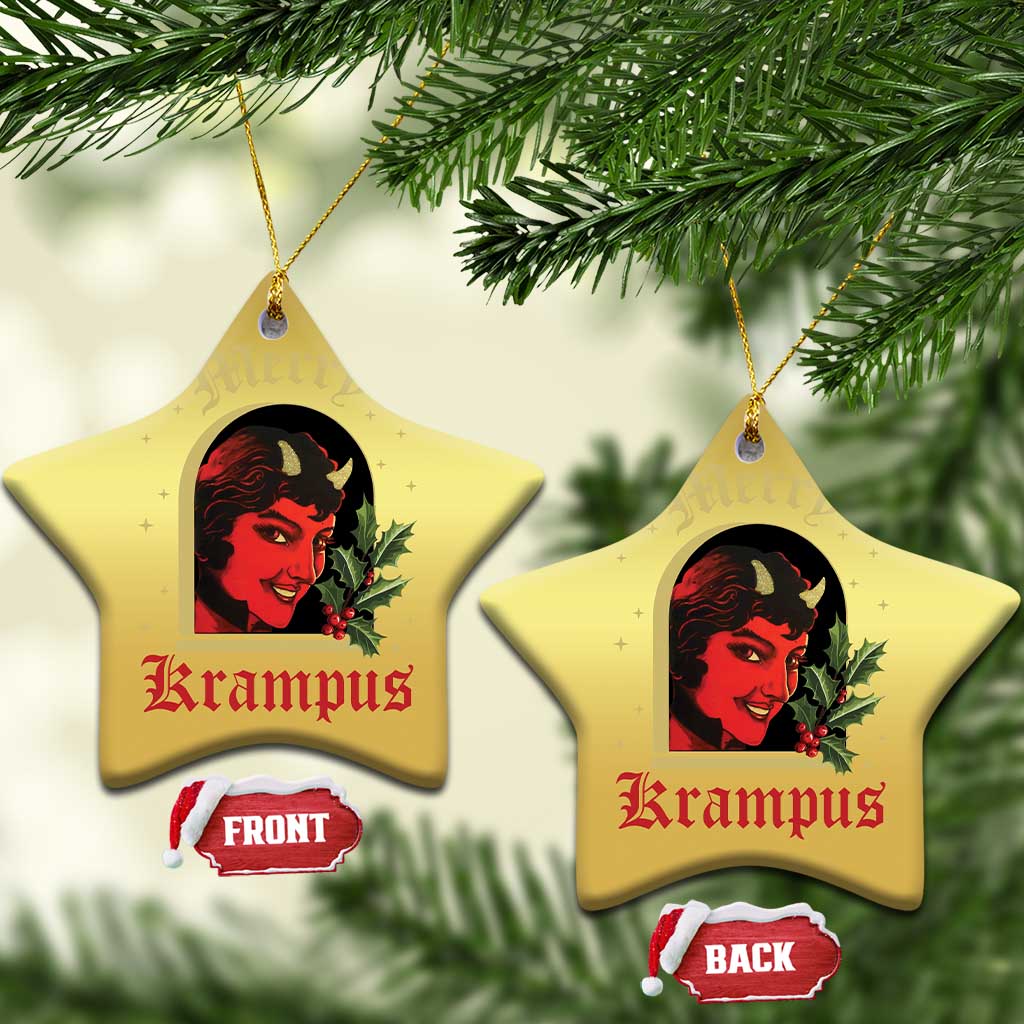 Horror Christmas Female Krampus Christmas Ornament TS09