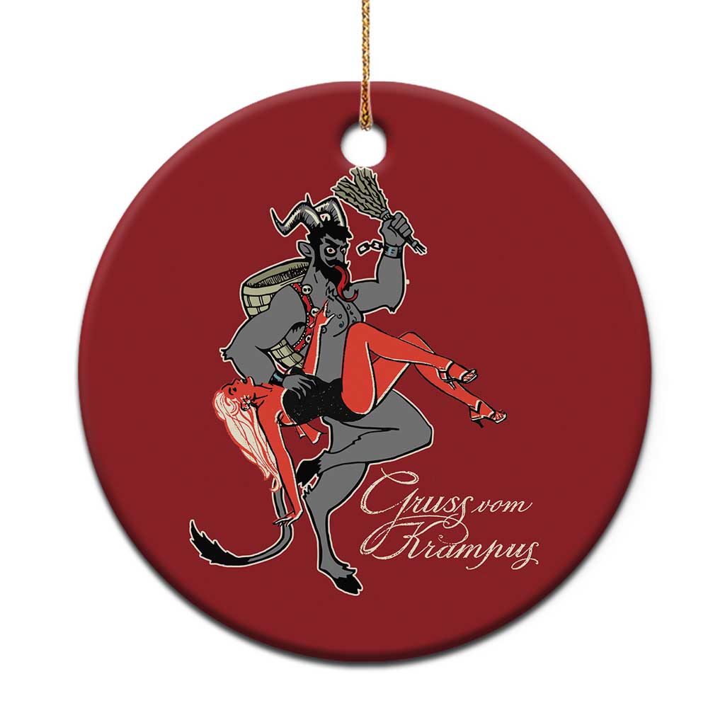Funny Christmas Gruss Vom Krampus Christmas Ornament TS09