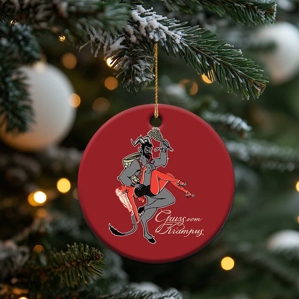 Funny Christmas Gruss Vom Krampus Christmas Ornament TS09