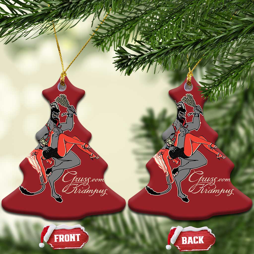 Funny Christmas Gruss Vom Krampus Christmas Ornament TS09