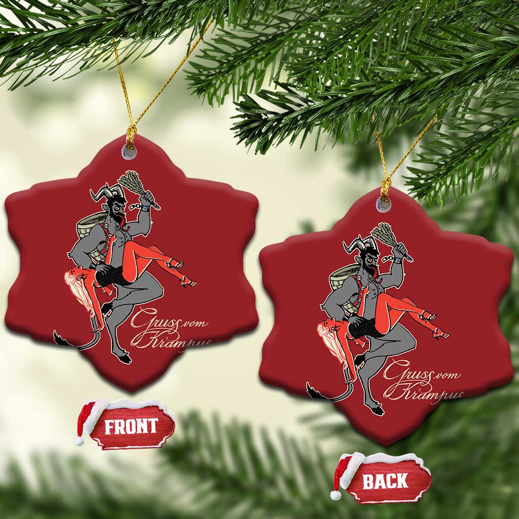 Funny Christmas Gruss Vom Krampus Christmas Ornament TS09