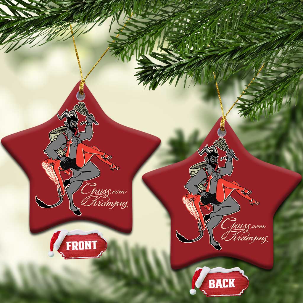 Funny Christmas Gruss Vom Krampus Christmas Ornament TS09