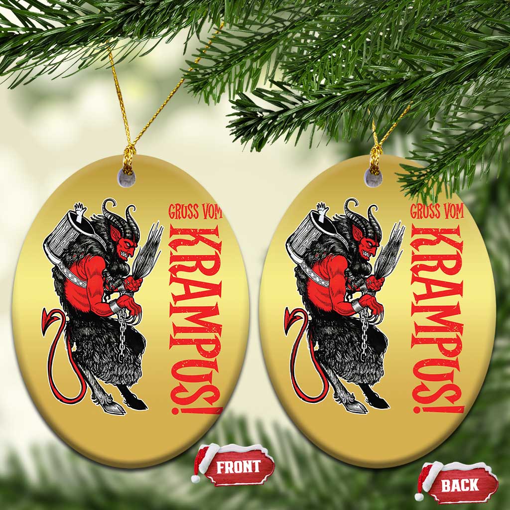 Horror Christmas Gruss Vom Krampus Christmas Ornament TS09