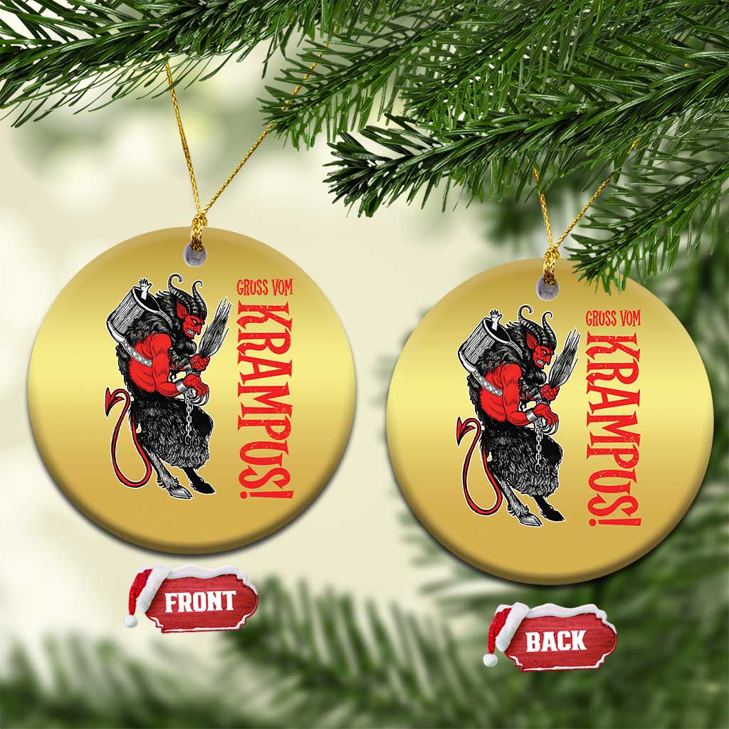 Horror Christmas Gruss Vom Krampus Christmas Ornament TS09