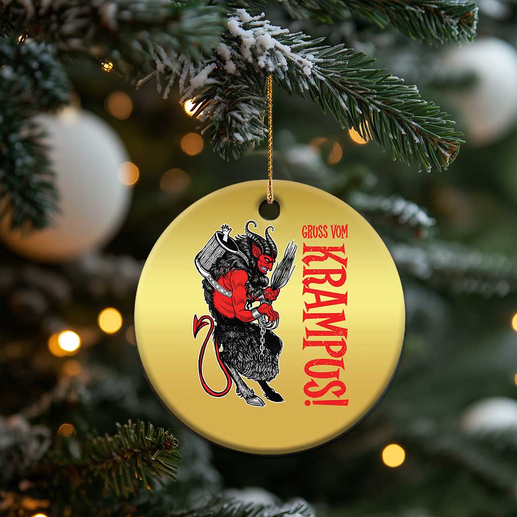 Horror Christmas Gruss Vom Krampus Christmas Ornament TS09