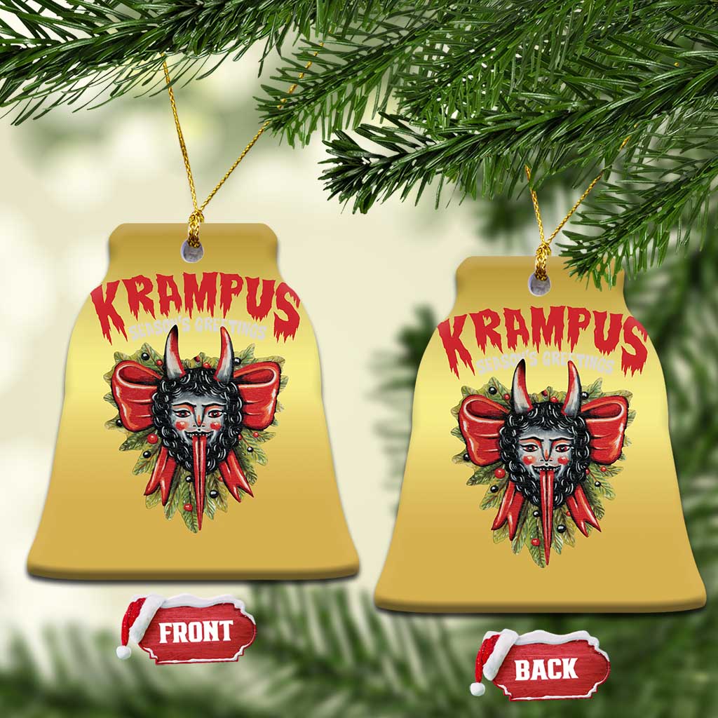 Xmas Krampus Christmas Ornament Season Greeting Coquette Bow Krampus TS09