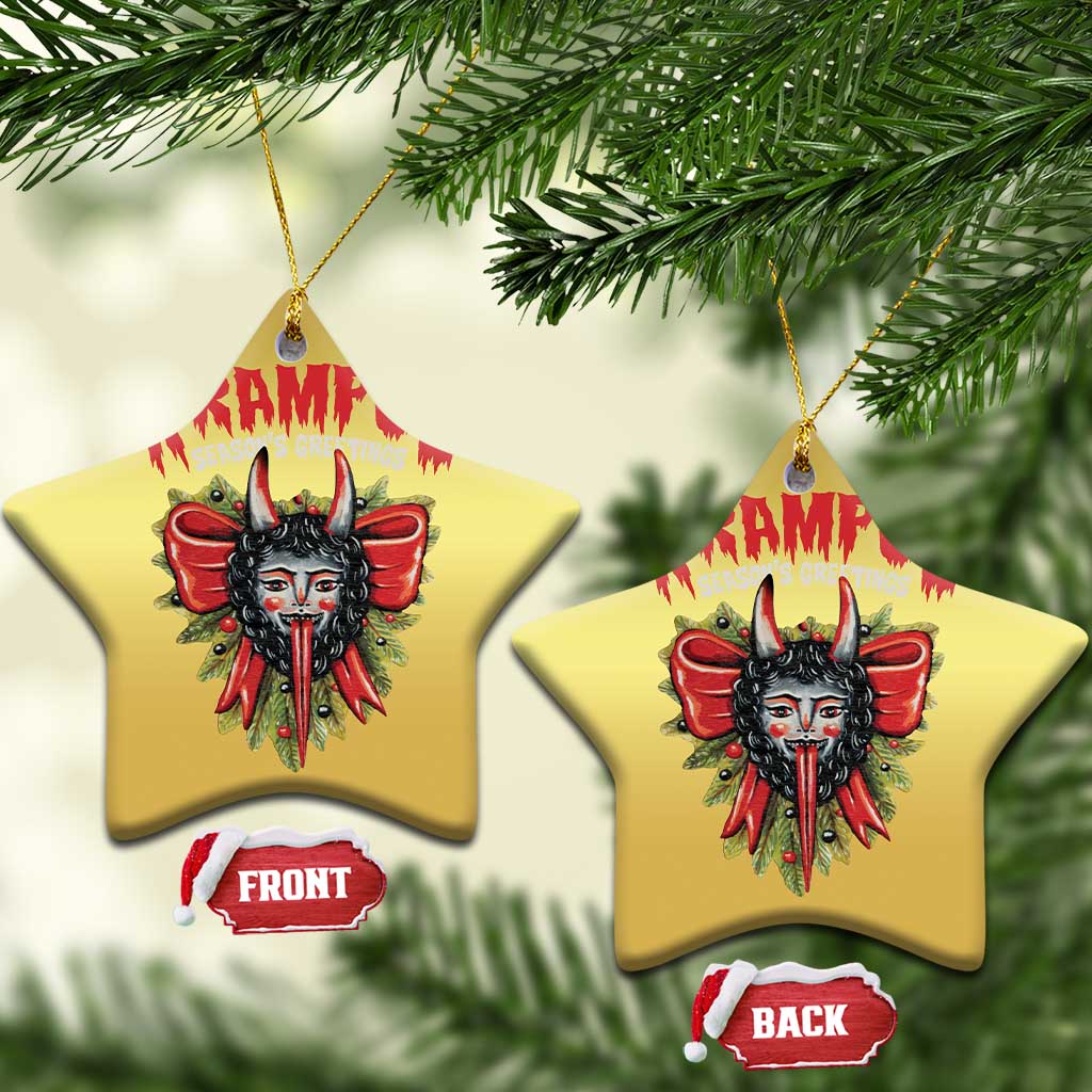 Xmas Krampus Christmas Ornament Season Greeting Coquette Bow Krampus TS09