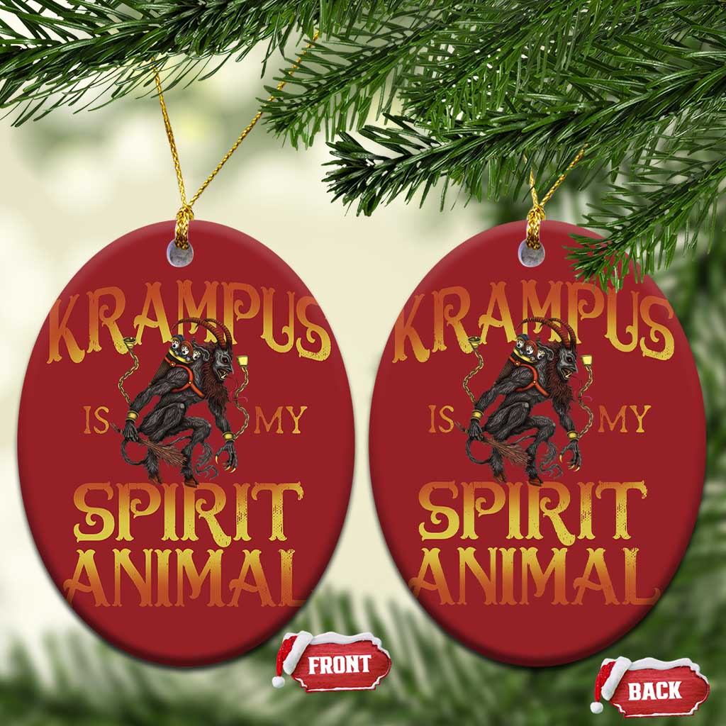 Xmas Krampus is My Spirit Animal Christmas Ornament TS09