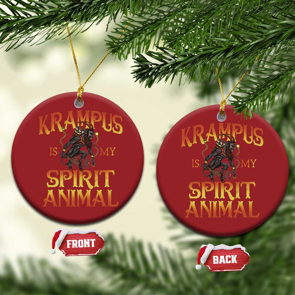 Xmas Krampus is My Spirit Animal Christmas Ornament TS09