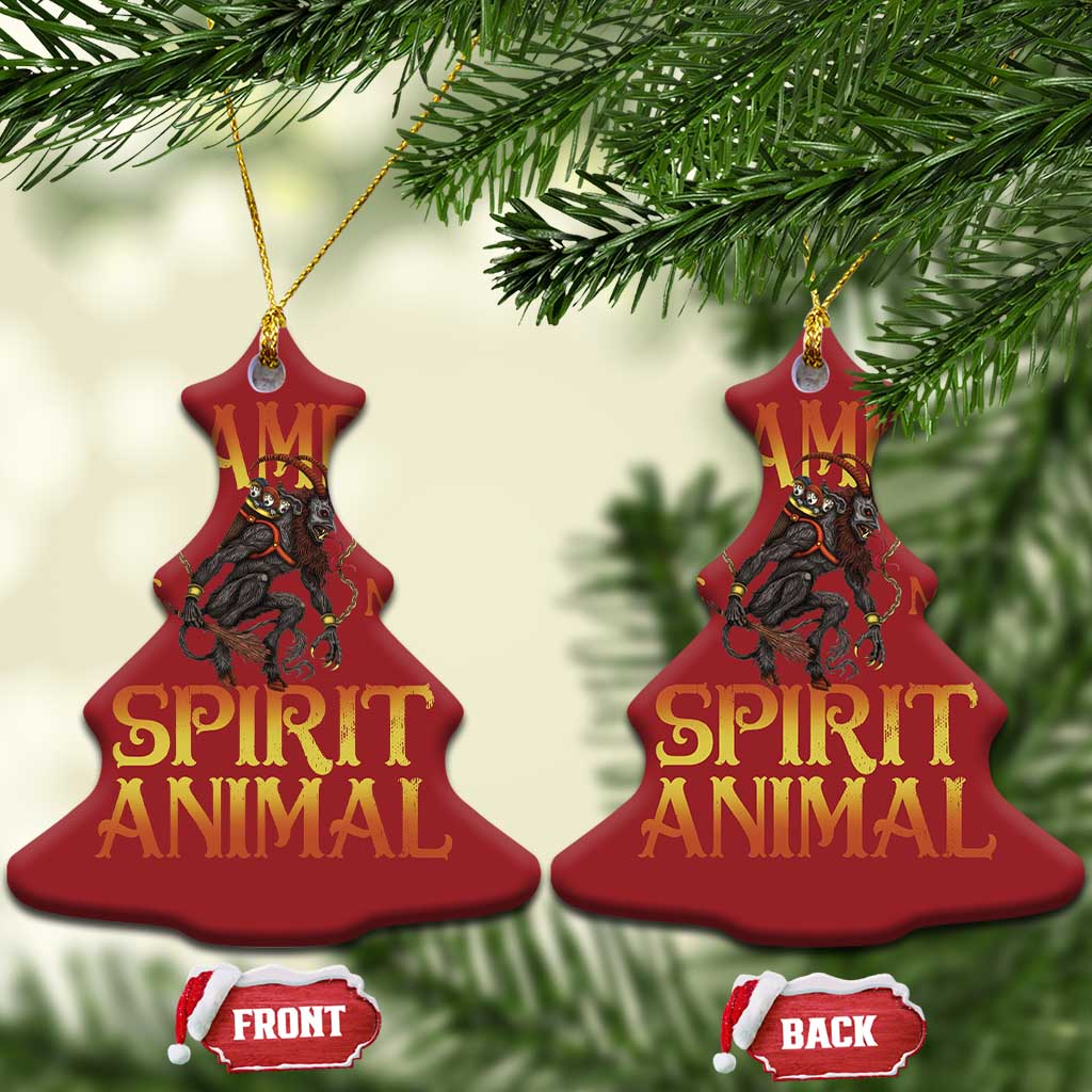 Xmas Krampus is My Spirit Animal Christmas Ornament TS09