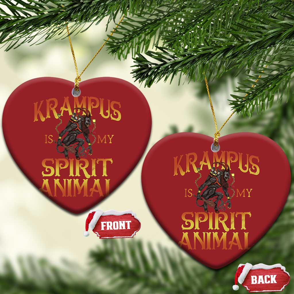 Xmas Krampus is My Spirit Animal Christmas Ornament TS09
