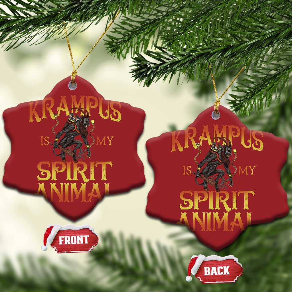 Xmas Krampus is My Spirit Animal Christmas Ornament TS09